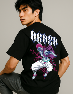 Akaza Black Oversized T-shirt