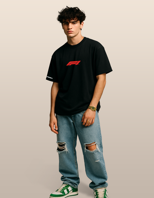 Checo Perez Black Oversized T-shirt