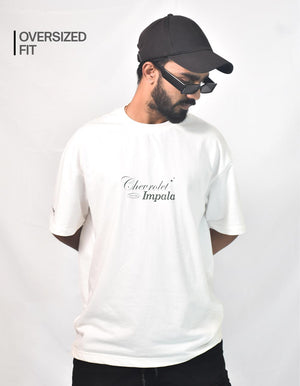 Chevrolet Impala White Oversized T-shirt