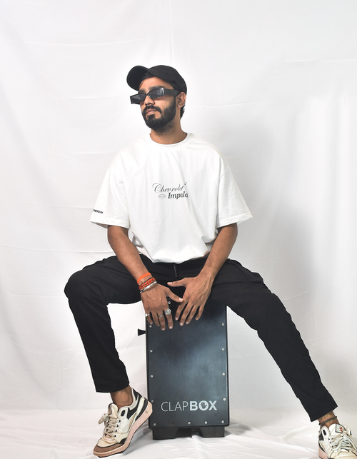 Chevrolet Impala White Oversized T-shirt