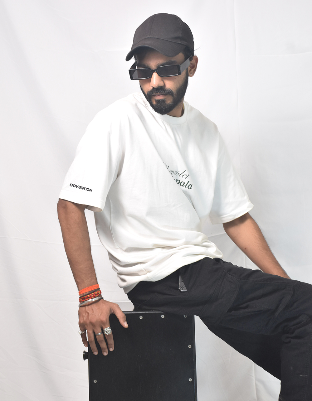 Chevrolet Impala White Oversized T-shirt