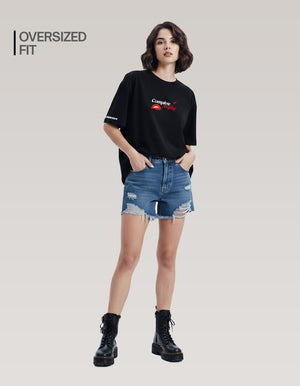 Complete Redflag Black Oversized T-shirt