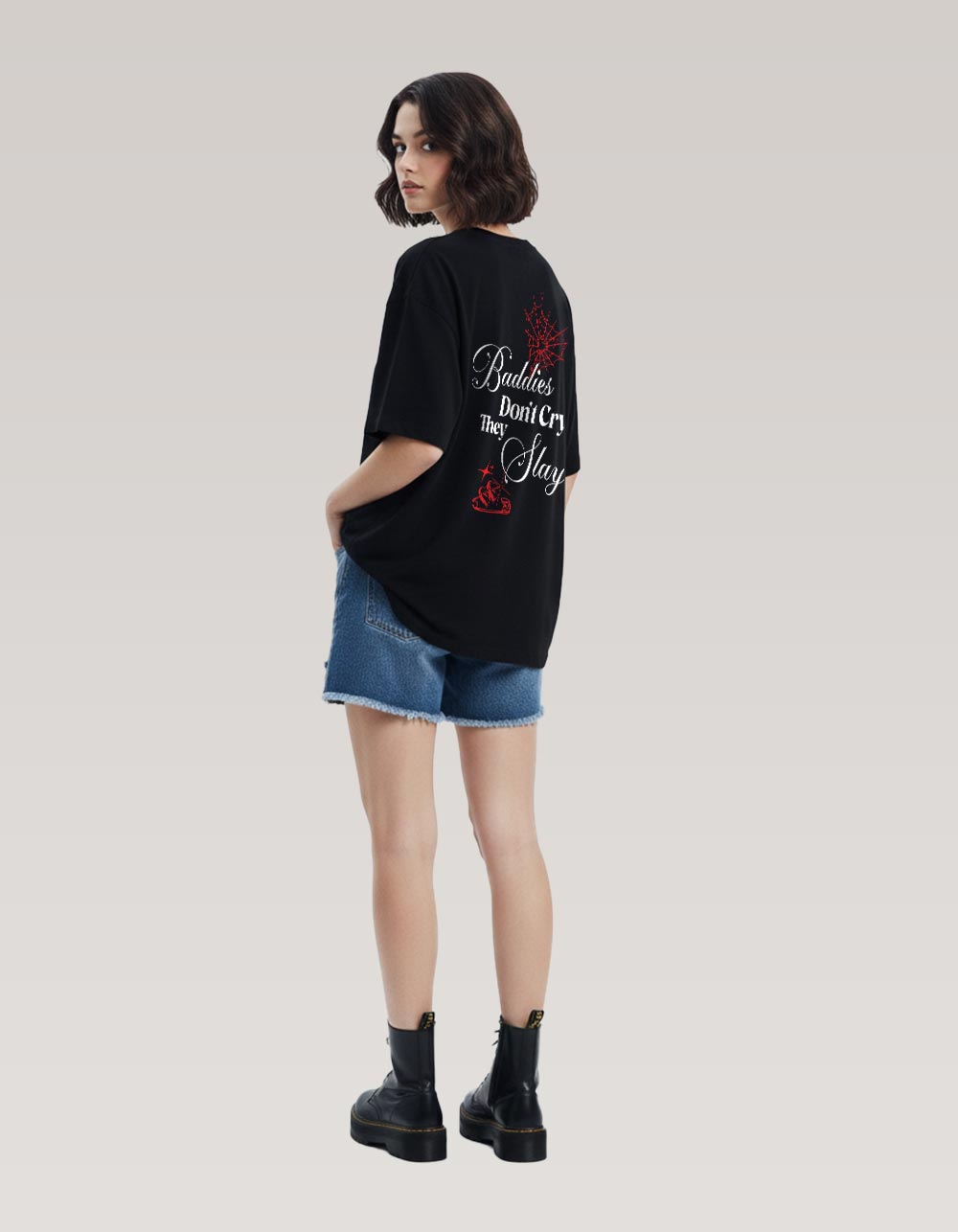 Complete Redflag Black Oversized T-shirt