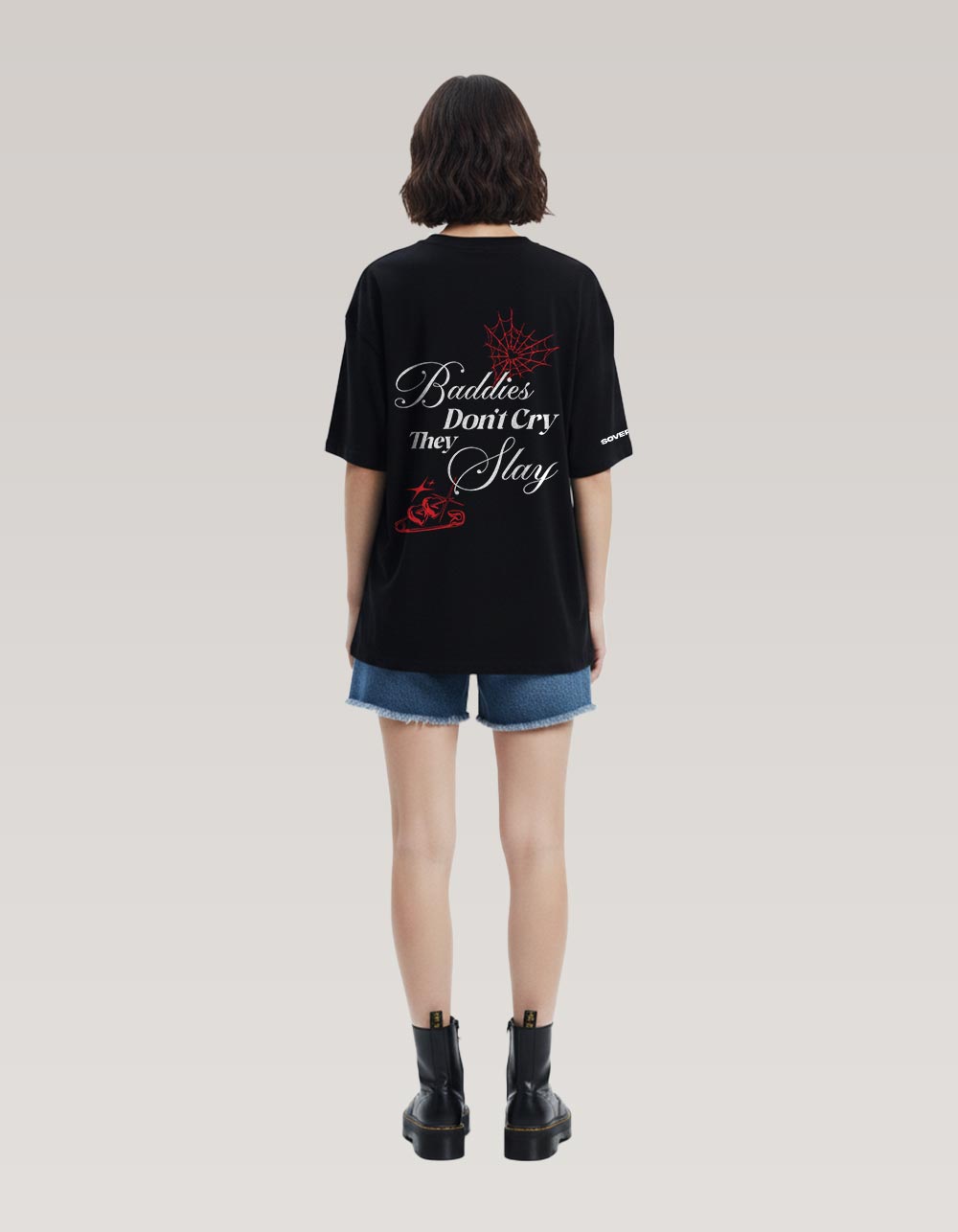 Complete Redflag Black Oversized T-shirt