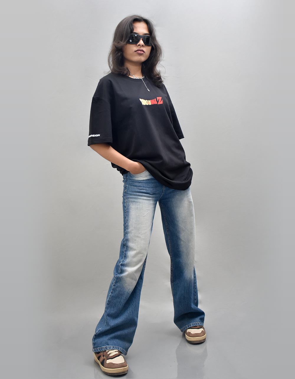 Dragon Ball Z Black Oversized T-shirt