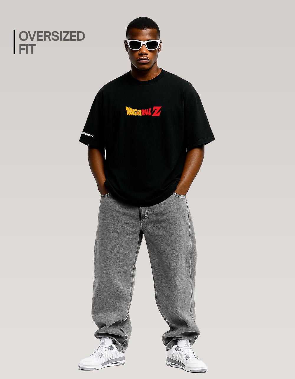Dragon Ball Z Black Oversized T-shirt