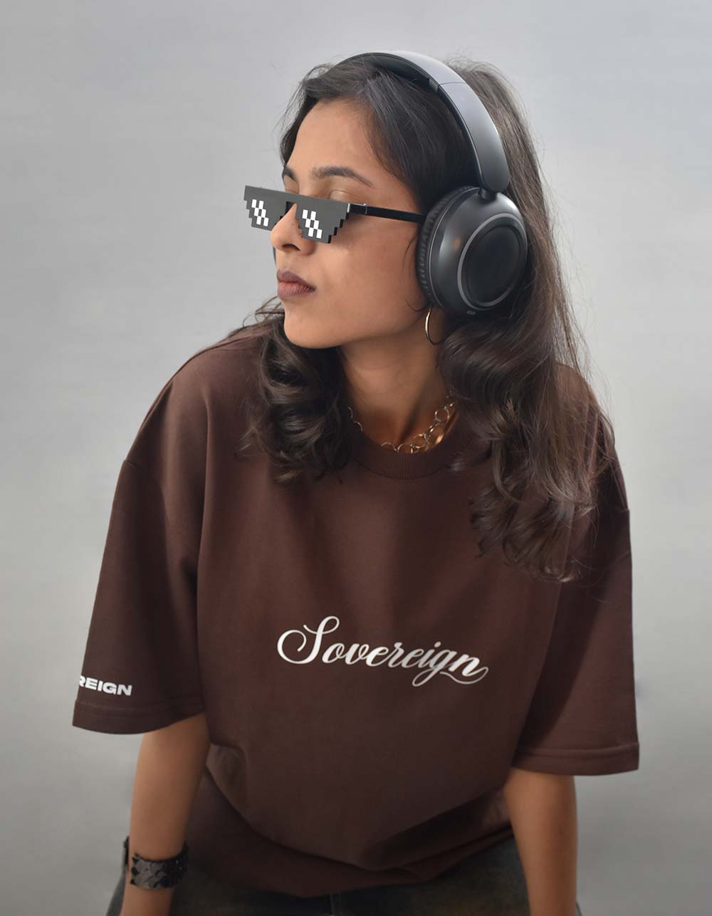 God's Favorite Child Brown Oversized T-shirt