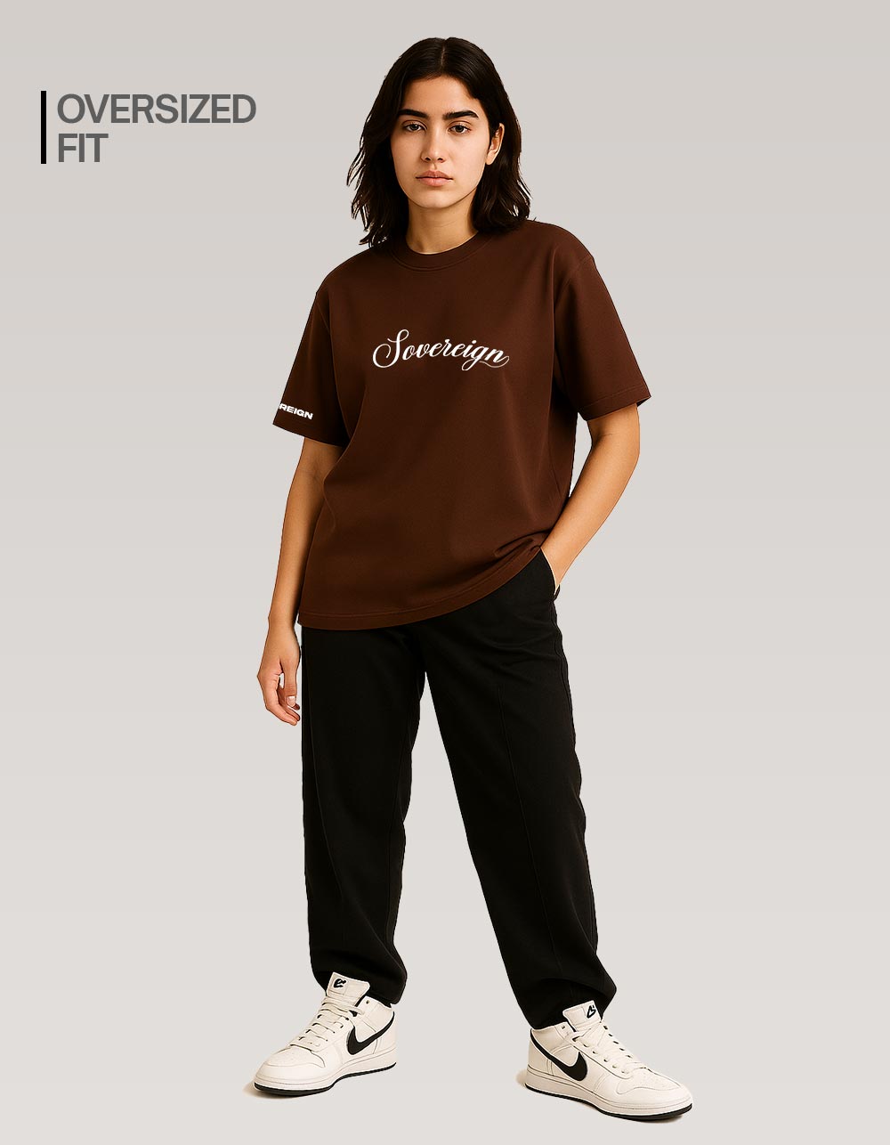 God's Favorite Child Brown Oversized T-shirt
