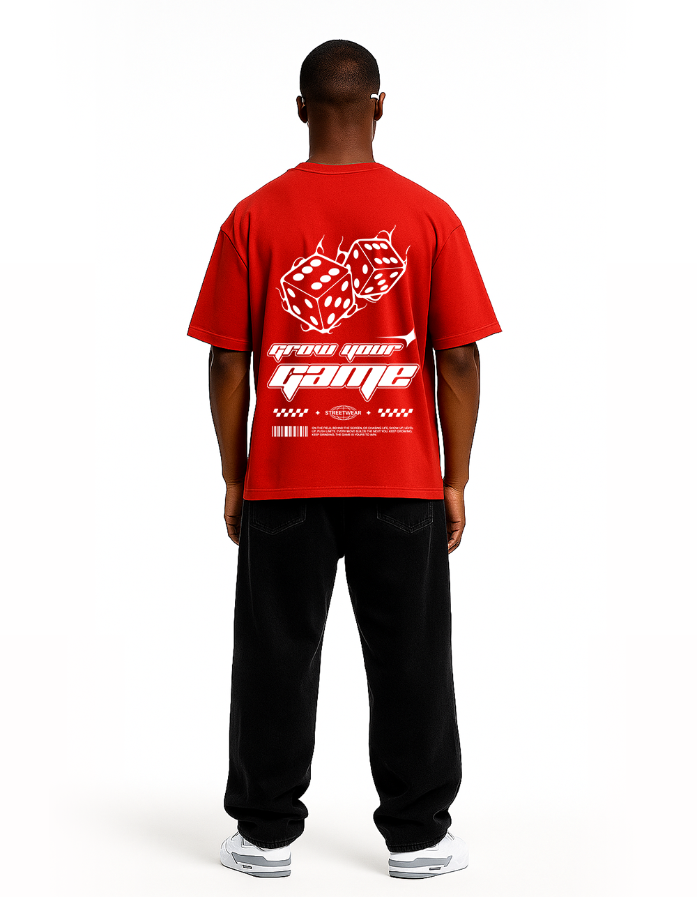 Grow Your Game Red Oversized T-shirt