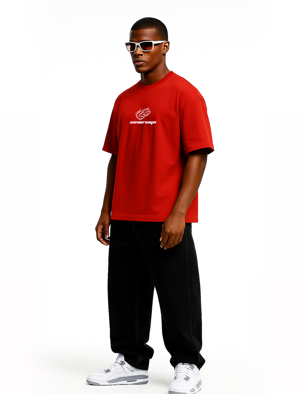 Grow Your Game Red Oversized T-shirt