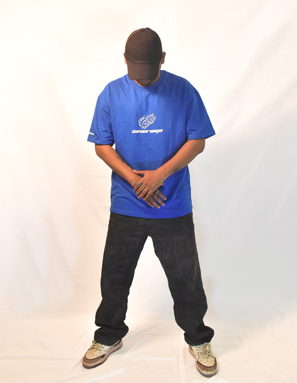 Grow Your Game Blue Oversized T-shirt