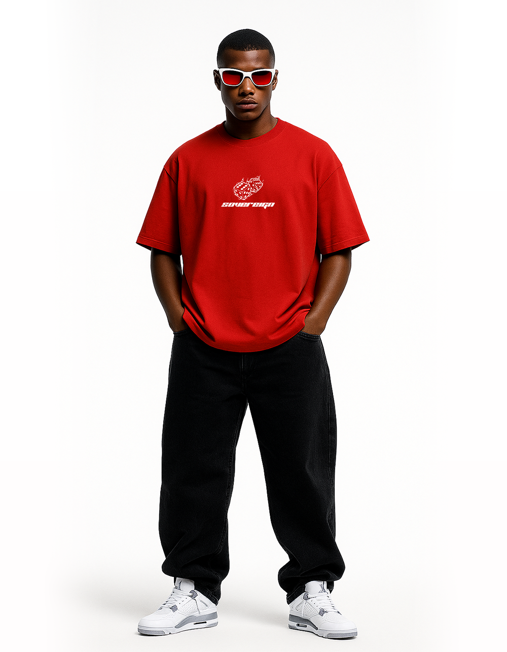 Grow Your Game Red Oversized T-shirt