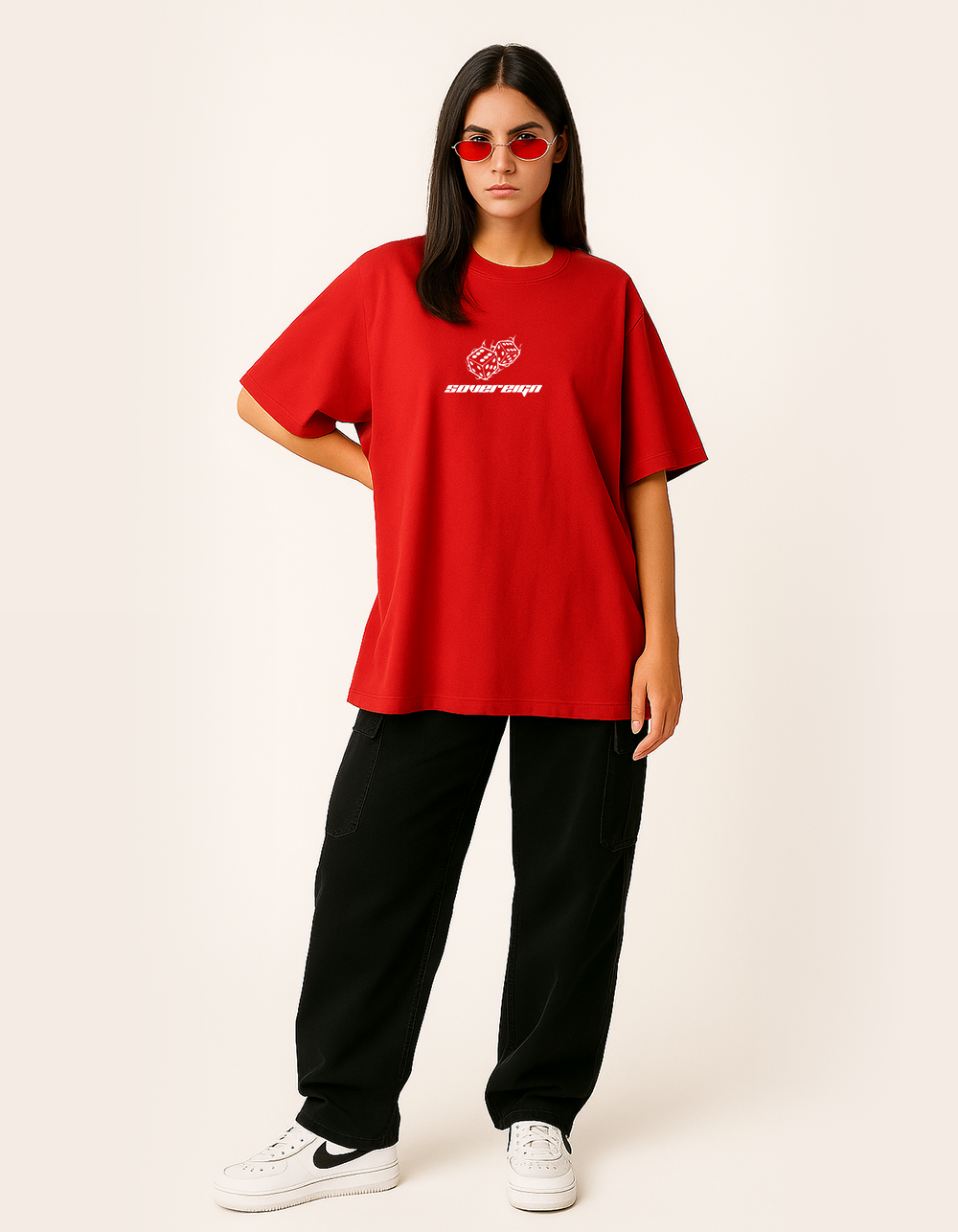 Grow Your Game Red Oversized T-shirt