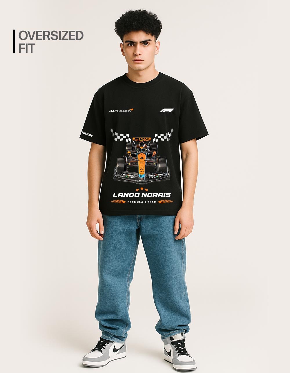 McLaren F1 Black Oversized T-shirt