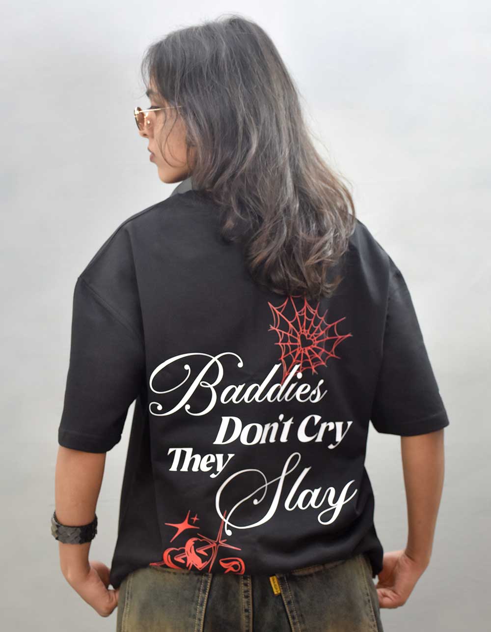 Complete Redflag Black Oversized T-shirt