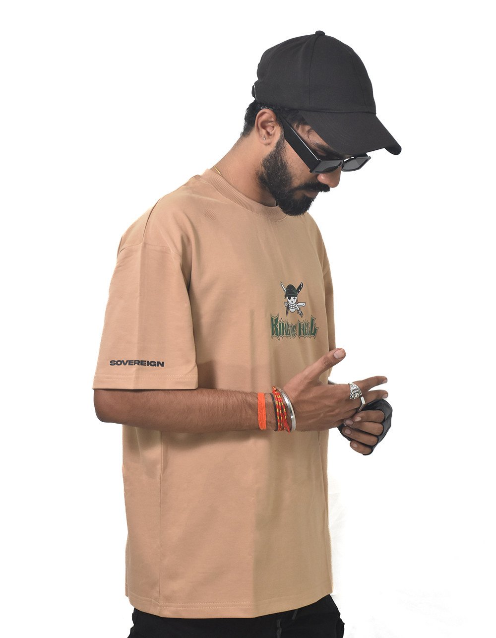 Roronoa Zoro Beige Oversized T-shirt