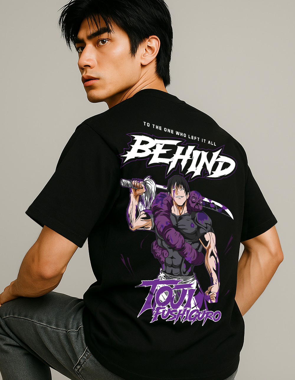 Toji Fushiguro Black Oversized T-shirt