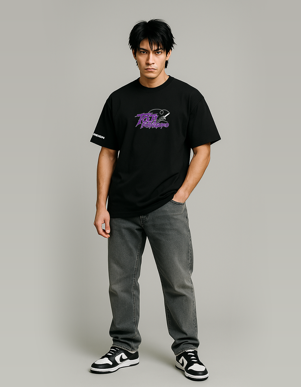 Toji Fushiguro Black Oversized T-shirt